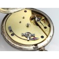 ceas de buzunar cylindre Franch London cca 1840 montura in argint